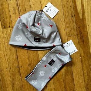 NWT Skida X Atomic Limited edition fleece-lined beanie and earband